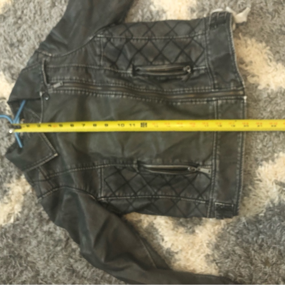 Tilly’s faux leather jacket